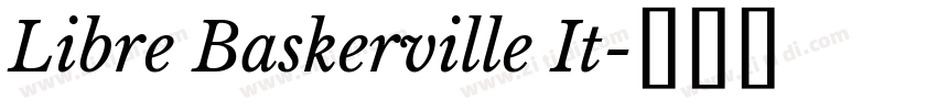 Libre Baskerville It字体转换
